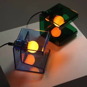 Minimalist Open Cube Acrylic Table Lamp TL-G007 1