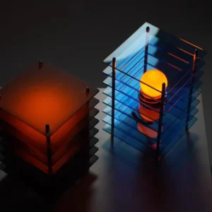 Minimalist Multi-Layer Acrylic Cube Table Lamp TL-G008 1