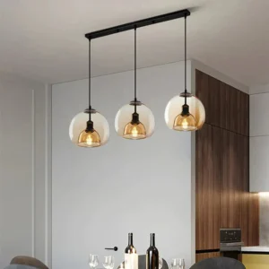 Handblown Glass Orb Pendant Light P6093 9