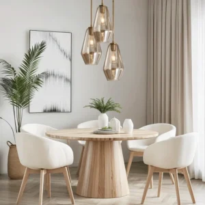 Modern Amber Glass Pendant Light P6099 5