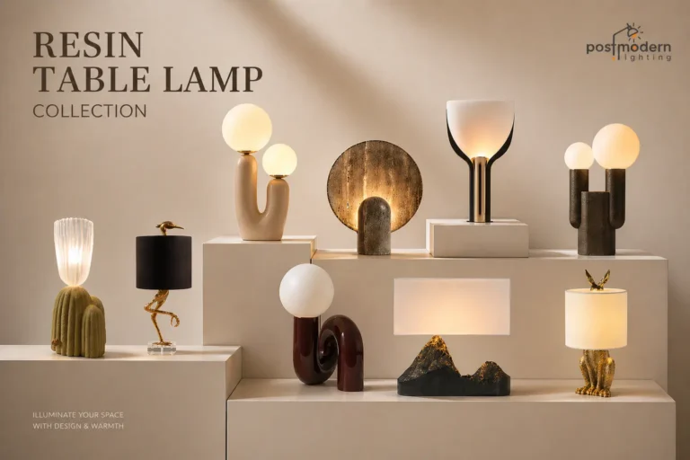 Resin Table lamps mixed 2