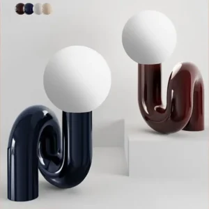 Spiral Glass and Resin Table Lamp TL-E003 5