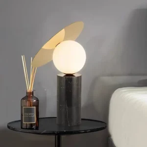 Modern Black Marble base with Metal Table Lamp TL-D011 1