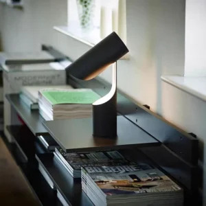 Modern Curved Twisted Body Matte Black Table Lamp TL-B049 1