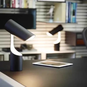 Modern Curved Twisted Body Matte Black Table Lamp TL-B049 2