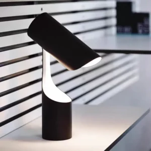 Modern Curved Twisted Body Matte Black Table Lamp TL-B049 3