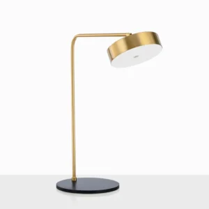 Minimalist Brass & Black Finish Metal LED Table Lamp TL-B054 1