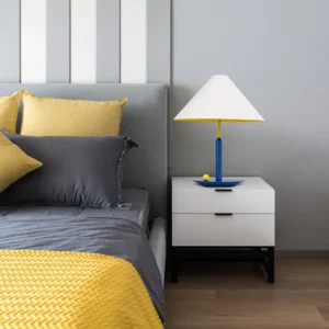 Modern Color Block Cone Shade Metal Table Lamp TL-B056 1