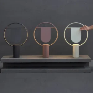 Minimalist Circular Metal Frame Table Lamp TL-B057 2
