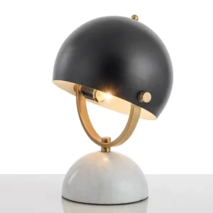 Black Dome Adjustable Table Lamp with Marble Base TL-D014 2