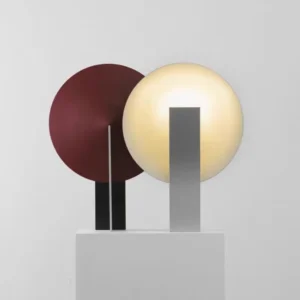 Minimalist Solid Color Circular Panel Table Lamp TL-B062 5