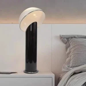 Contemporary Metal Base with Semi-Circle acrylic Shade Table Lamp TL-B064 1