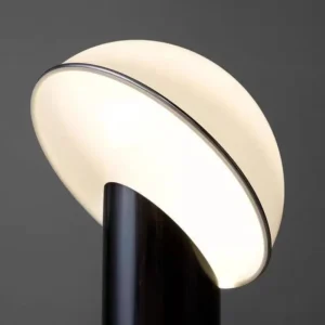 Contemporary Metal Base with Semi-Circle acrylic Shade Table Lamp TL-B064 2