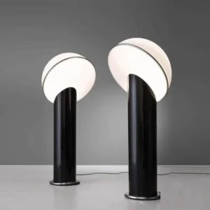 Contemporary Metal Base with Semi-Circle acrylic Shade Table Lamp TL-B064 3