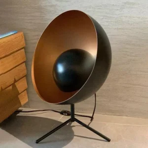 Mid Century Black Tripod Metal Table Lamp TL-B066 3