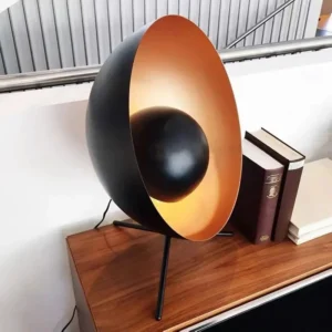Mid Century Black Tripod Metal Table Lamp TL-B066 4