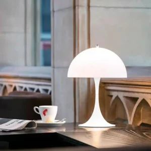 Nordic White Metal & Acrylic Mushroom Table Lamp TL-B069 1