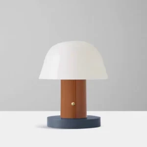 Modern Color Block Mushroom Metal Shade Table Lamp TL-B059 1