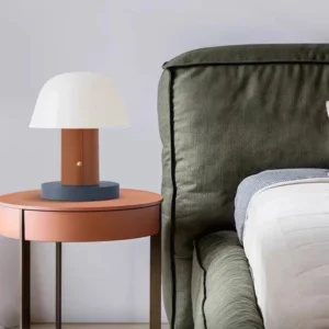 Modern Color Block Mushroom Metal Shade Table Lamp TL-B059 3