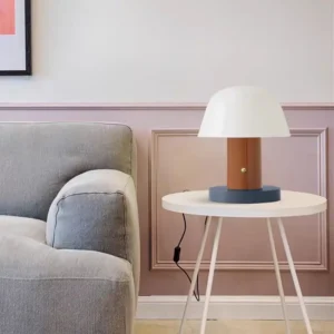 Modern Color Block Mushroom Metal Shade Table Lamp TL-B059 6