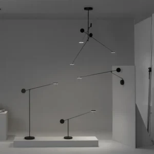 Minimalist Black Long Swing Arm Balance Art Table Lamp TL-B071 1