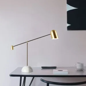 Modern Balance Arm Table Lamp with Brass Shade TL-D016 3
