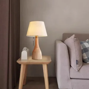 Minimalist Solid Wood Bedroom Bedside Table Lamp TL-N001 1