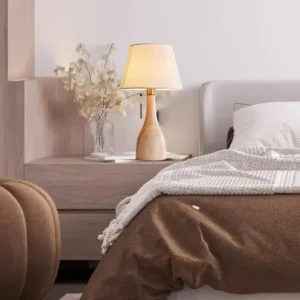 Minimalist Solid Wood Bedroom Bedside Table Lamp TL-N001 3