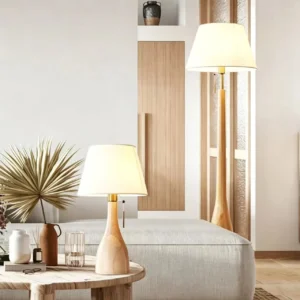 Minimalist Solid Wood Bedroom Bedside Table Lamp TL-N001 4