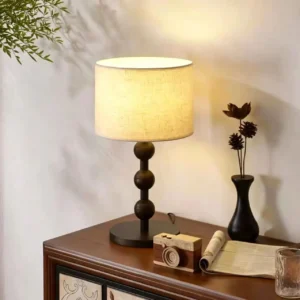 Modern Wood Stacked Ball Bedside Table Lamp TL-N007 1