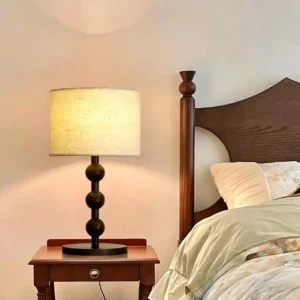 Modern Wood Stacked Ball Bedside Table Lamp TL-N007 3