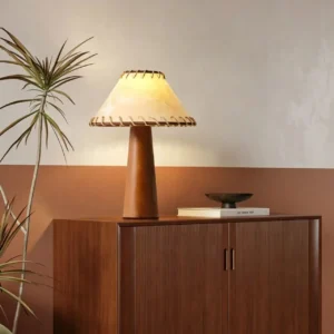 Boho Wabi Sabi Solid Wood Table Lamp TL-N025 3