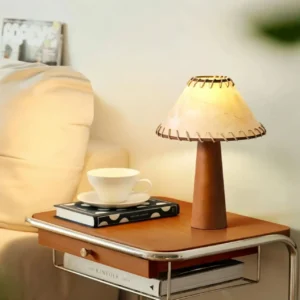 Boho Wabi Sabi Solid Wood Table Lamp TL-N025 4