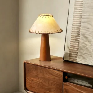 Boho Wabi Sabi Solid Wood Table Lamp TL-N025 5