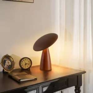 Mid Century Mushroom UFO Wood Table Lamp TL-N026 1