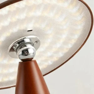 Mid Century Mushroom UFO Wood Table Lamp TL-N026 2
