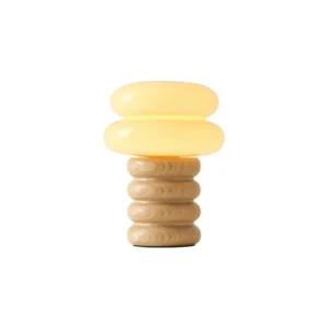 Modern Bubble Wood Base Bedside Table Lamp TL-N029 1