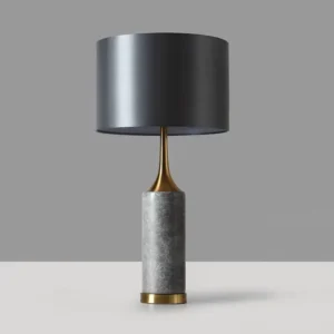 Decorative Grey& brass finish Table Lamp for Bedroom& Office TL-D019 1