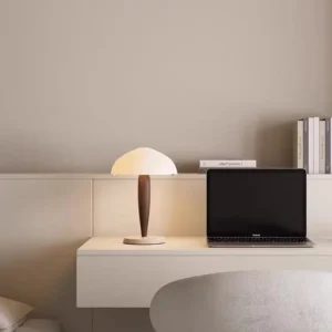Scandinavian Marble Base & Wood Glass Table Lamp TL-N035 3