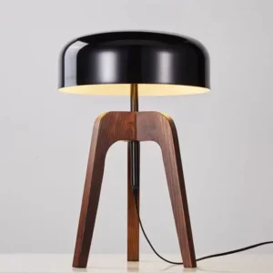 Mid Century Modern Tripod Wooden Table Lamp TL-N036 1