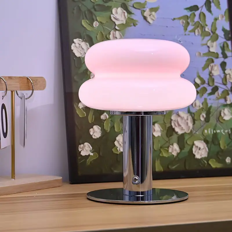 Retro Candy Glass Table Lamp Rechargeable Touch Control Bedside Night Lamp T45-001 9