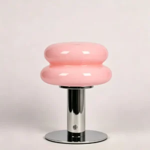 Retro Candy Glass Table Lamp Rechargeable Touch Control Bedside Night Lamp T45-001 4