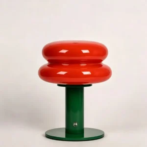 Retro Candy Glass Table Lamp Rechargeable Touch Control Bedside Night Lamp T45-001 3
