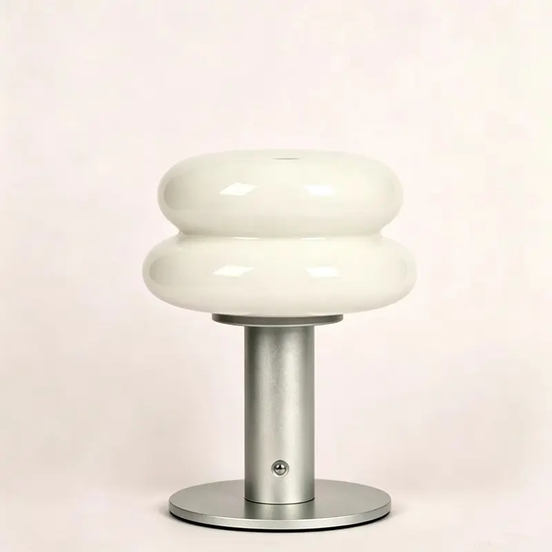 Retro Candy Glass Table Lamp Rechargeable Touch Control Bedside Night Lamp T45-001 1