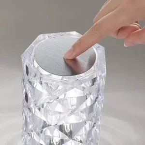 Luxury Clear Rechargeable Touch Dimmable Acrylic Table Lamp T45-005 1