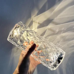 Luxury Clear Rechargeable Touch Dimmable Acrylic Table Lamp T45-005 4