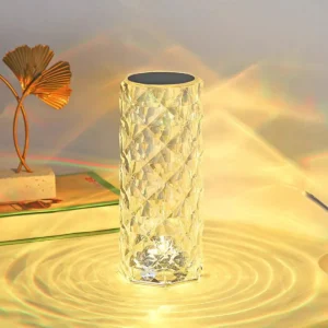 Luxury Clear Rechargeable Touch Dimmable Acrylic Table Lamp T45-005 5