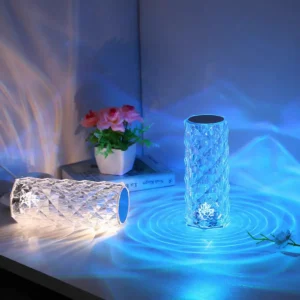 Luxury Clear Rechargeable Touch Dimmable Acrylic Table Lamp T45-005 6