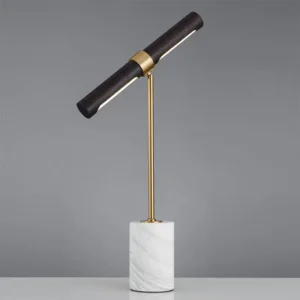 Modern Marble Base and Leather LED Table Lamp TL-D021 3