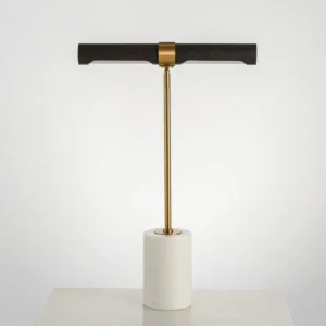 Modern Marble Base and Leather LED Table Lamp TL-D021 4